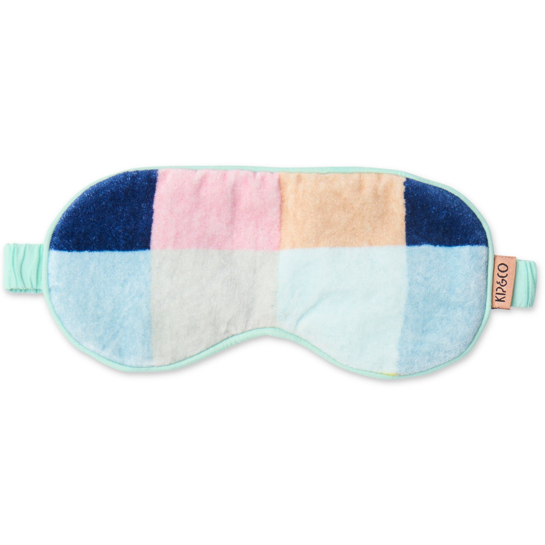 Florida Tartan Velvet Eye Mask