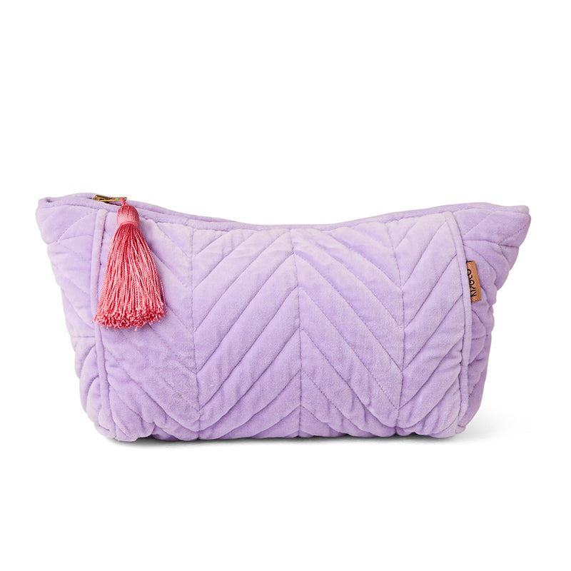 Lilac Velvet Toiletry Bag