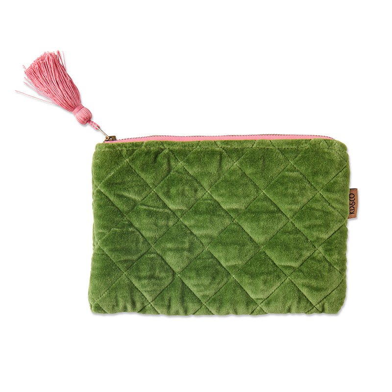 Moss Velvet Cosmetics Purse