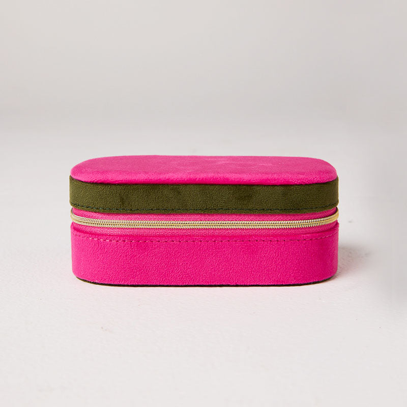 Prickly Pear Travel Velvet Jewellery Box