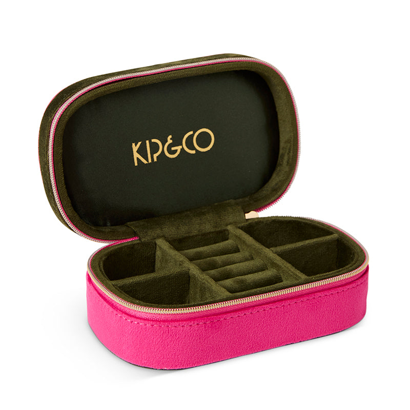 Prickly Pear Travel Velvet Jewellery Box