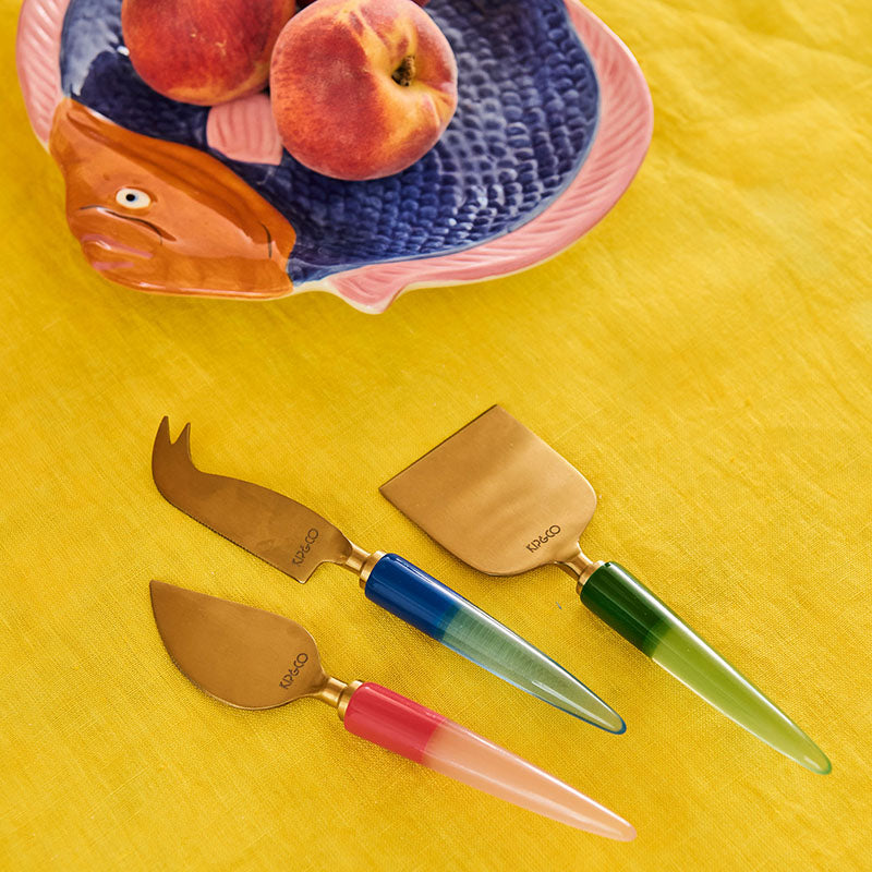 Bejewelled Cheese Knife Set of 3