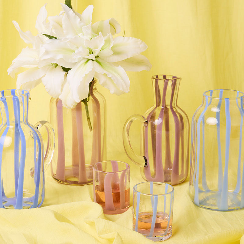 Ahoy Blue Stripe Vase