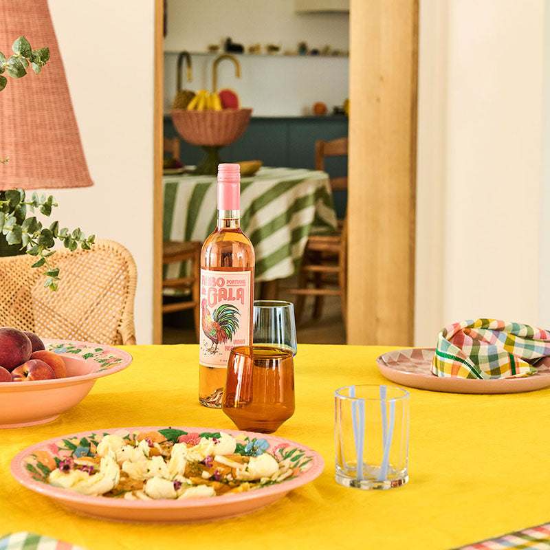 Ahoy Blue Stripe Tumbler Glass Set of 2