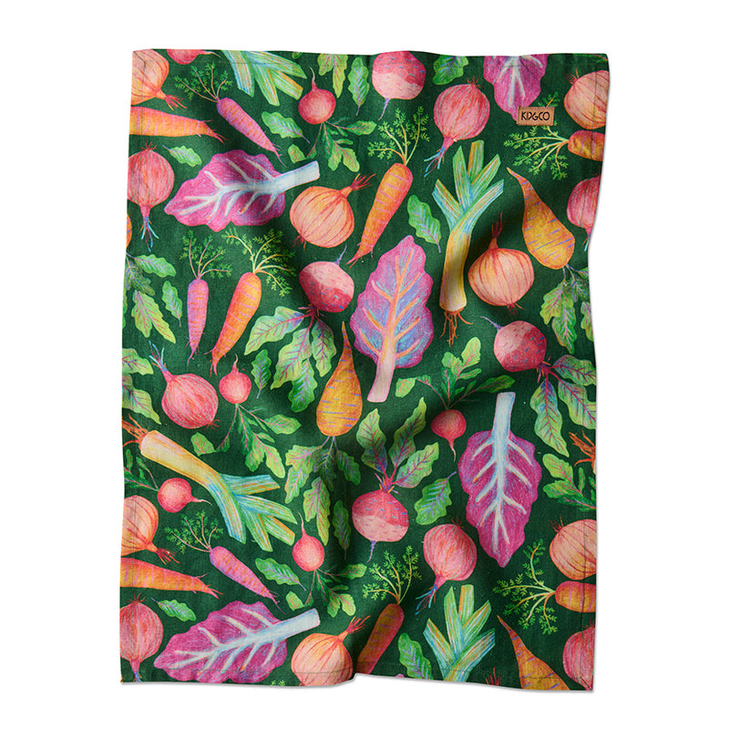 Veggie Soup Tea Towel