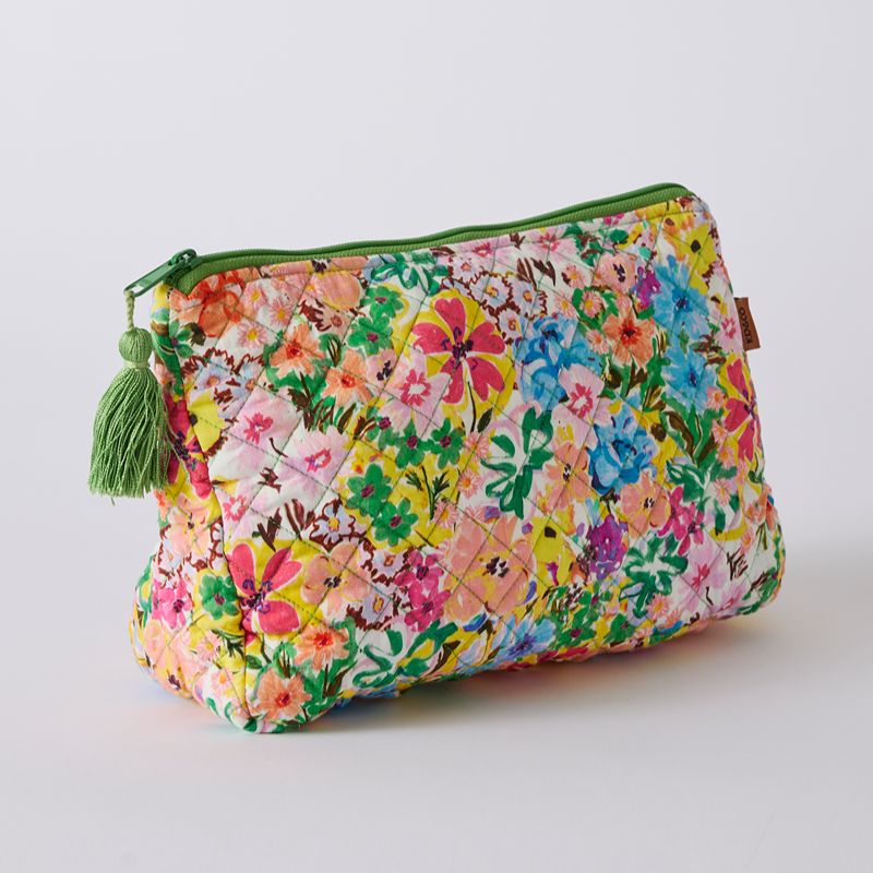 Alfresco Quilted Cotton Toiletry Purse