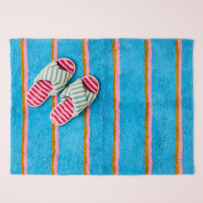 Aegean Stripe Bath Mat