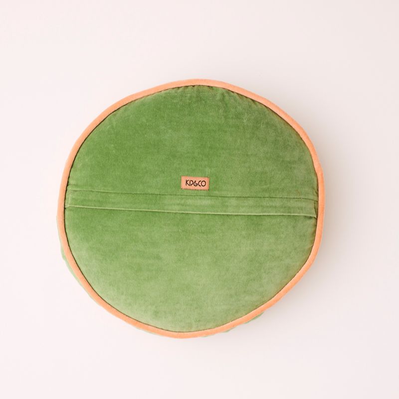 Pesto Velvet Pea Cushion