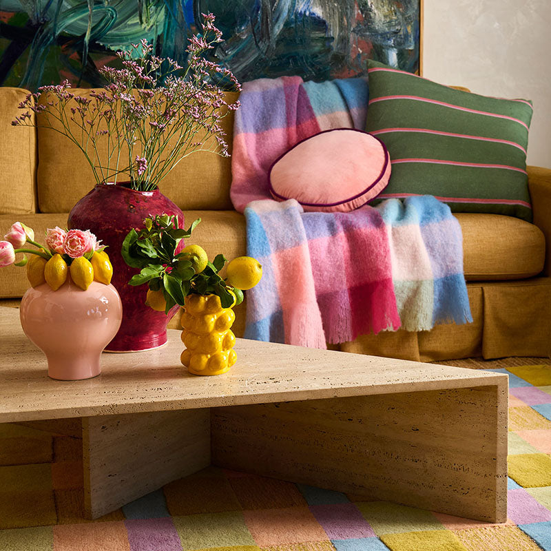 Plum Jam Velvet Pea Cushion