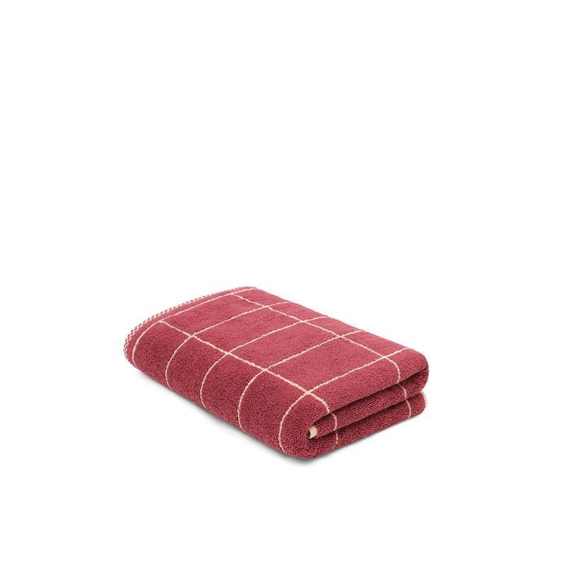 Bath Sheet Ruby/Almond Tile