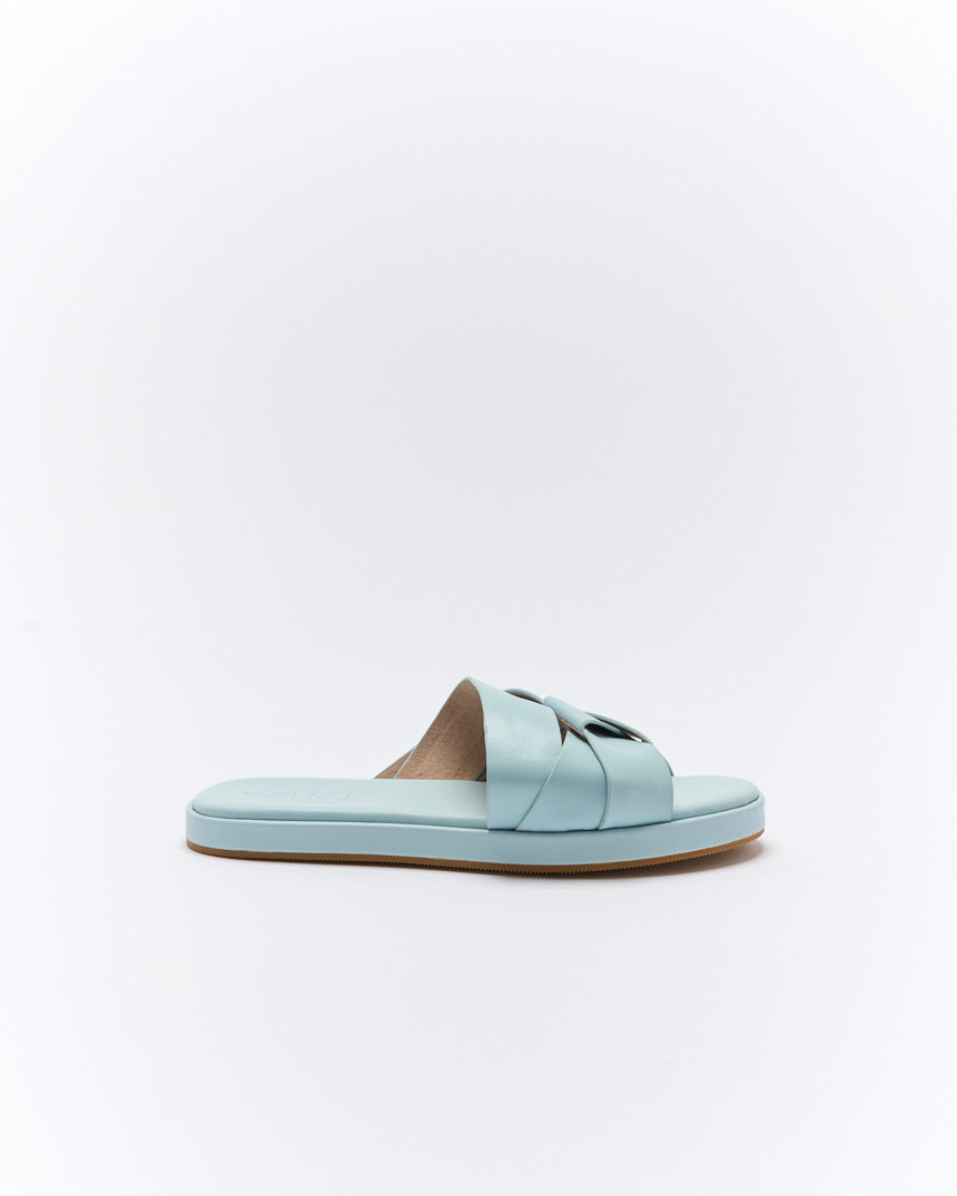Laine Leather Slide Sky