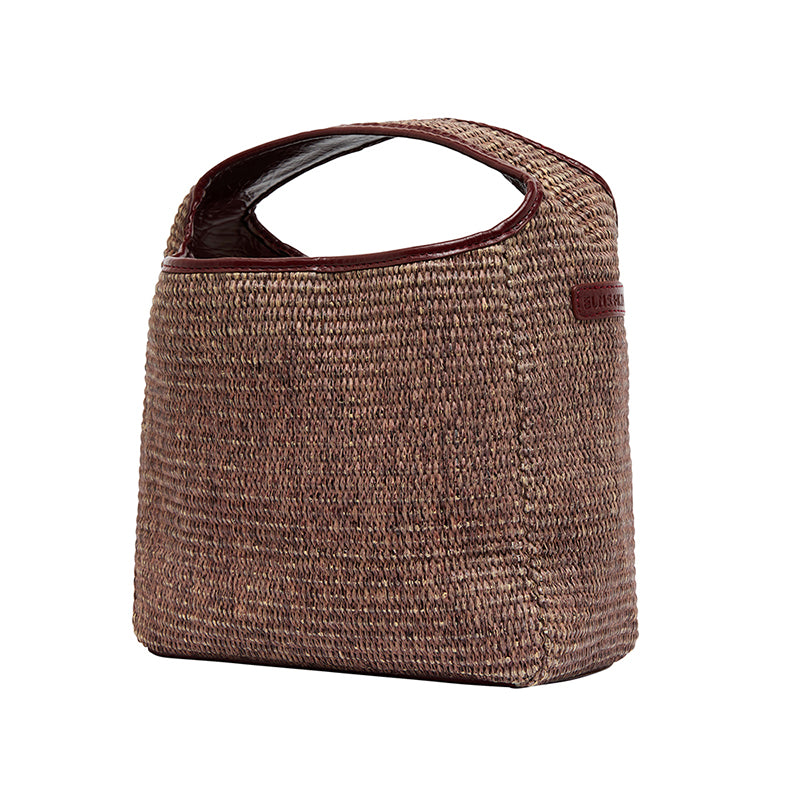 Linton Bag Large Burgundy/Coco Weave