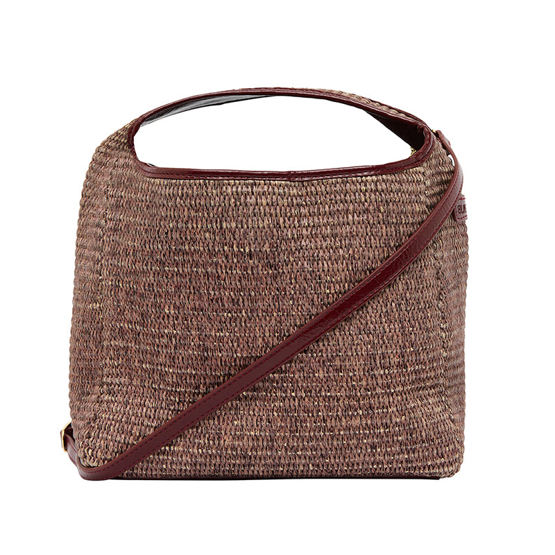 Linton Bag Large Burgundy/Coco Weave