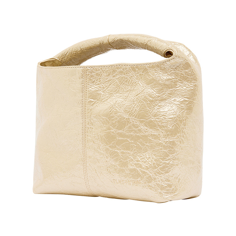 Linton Bag Large Gold Crinkle
