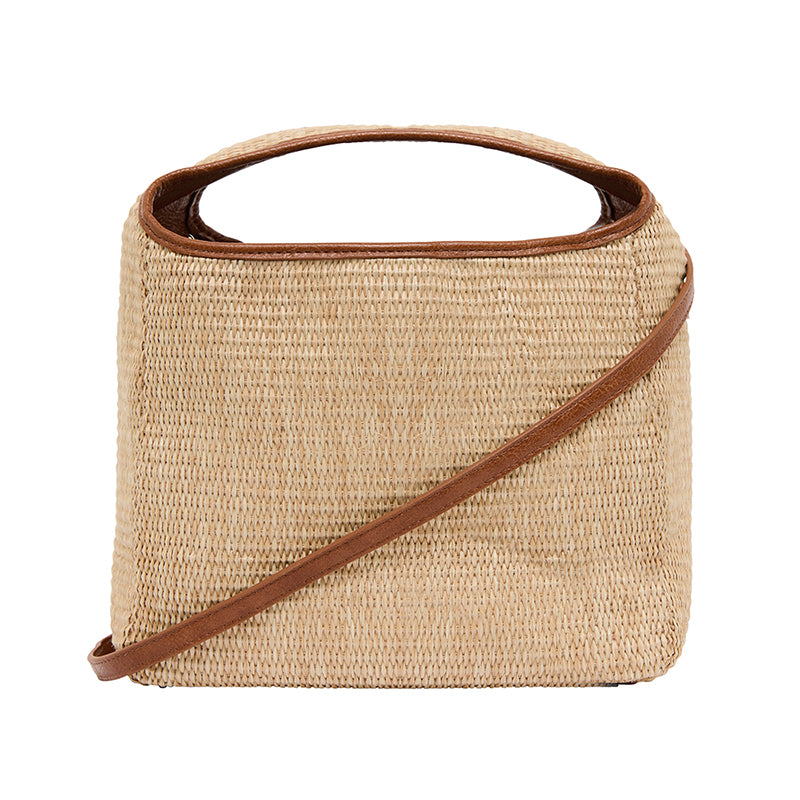 Linton Bag Large Tan/Natural Weave