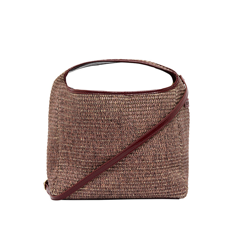Linton Bag Burgundy/Coco Weave
