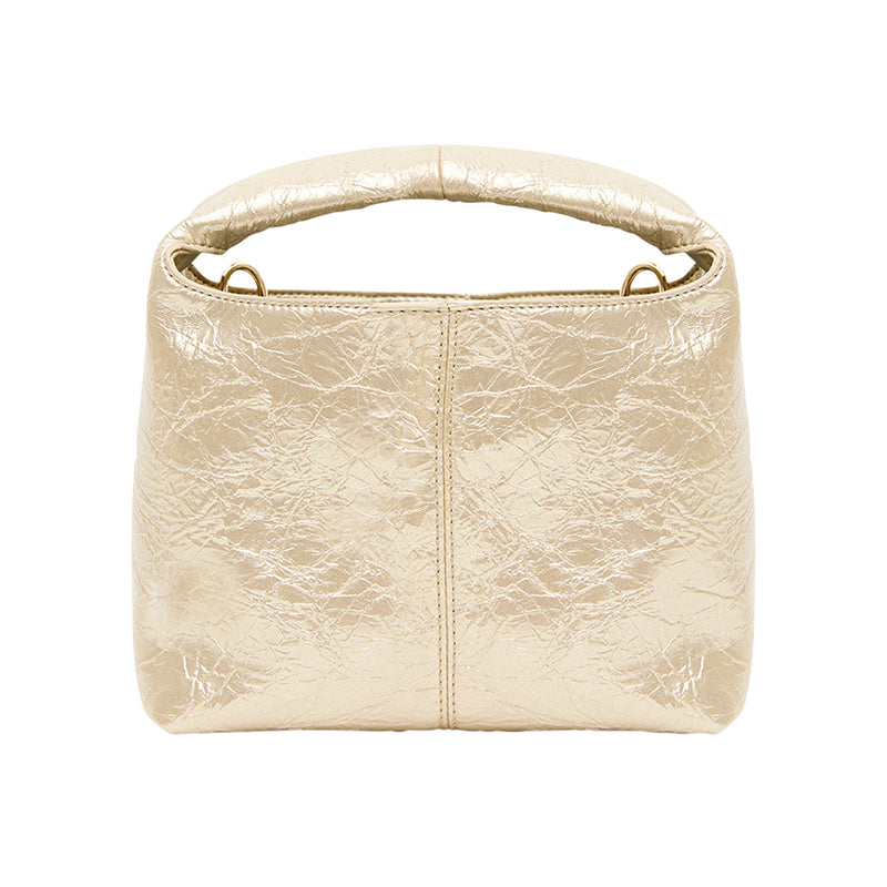 Linton Bag Light Gold Crinkle