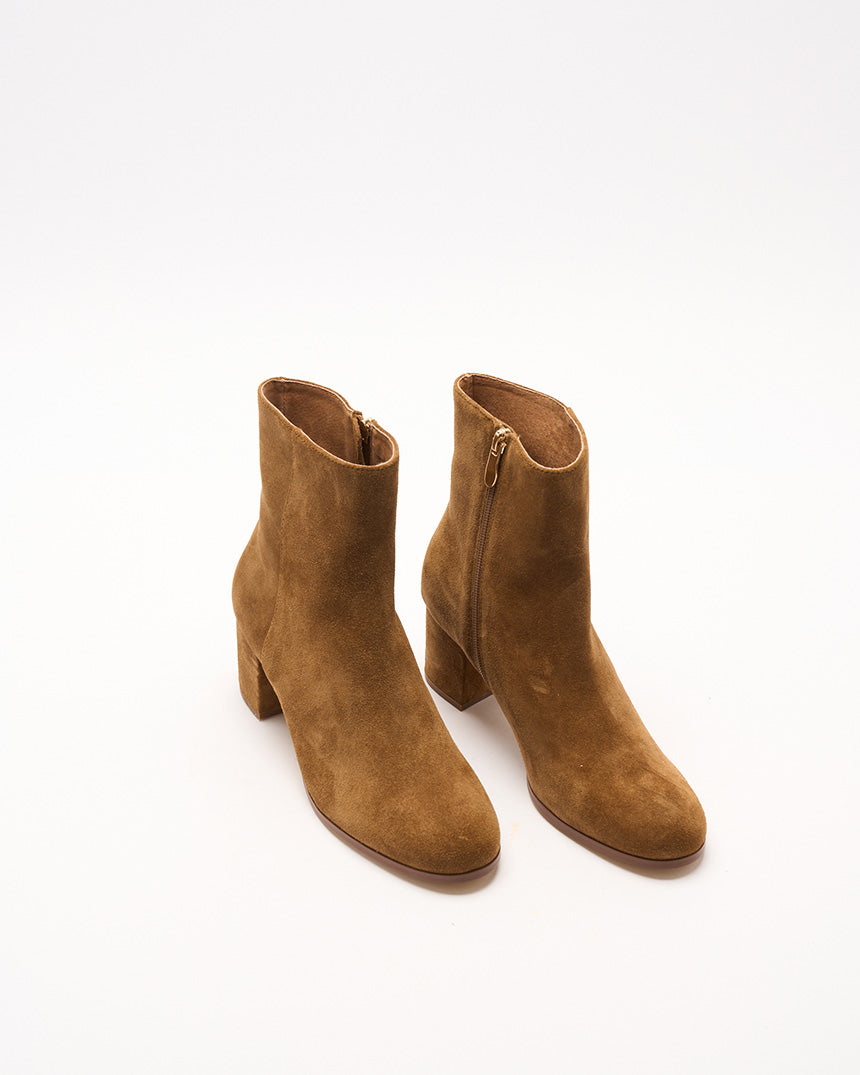 Luna Tan Suede Leather Boot