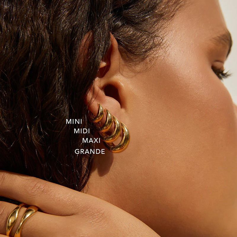 Max Gold Hoop Earrings Grande
