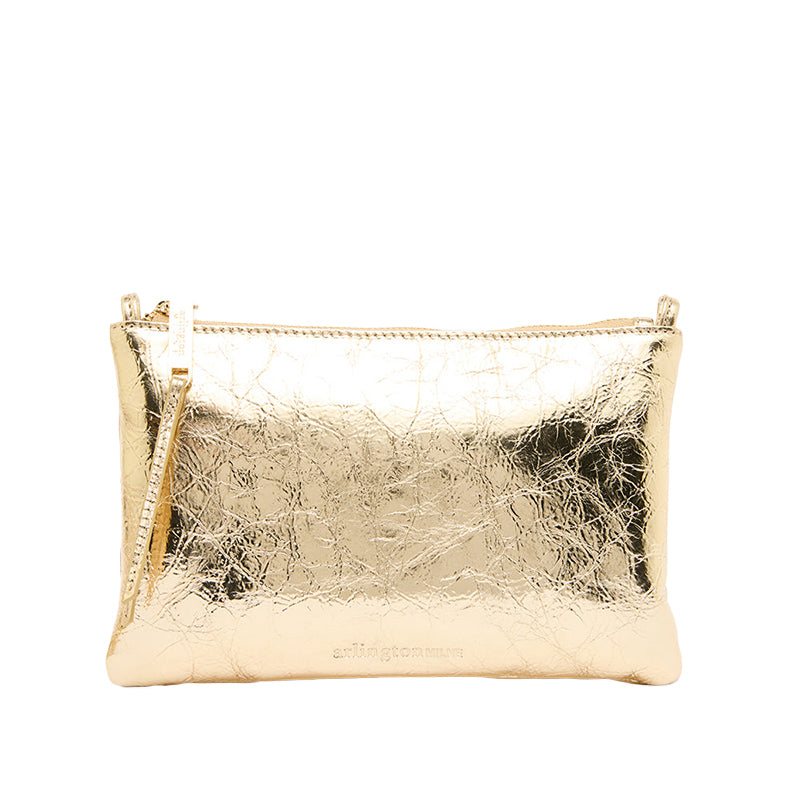 Molly Crossbody Bag Gold Crinkle