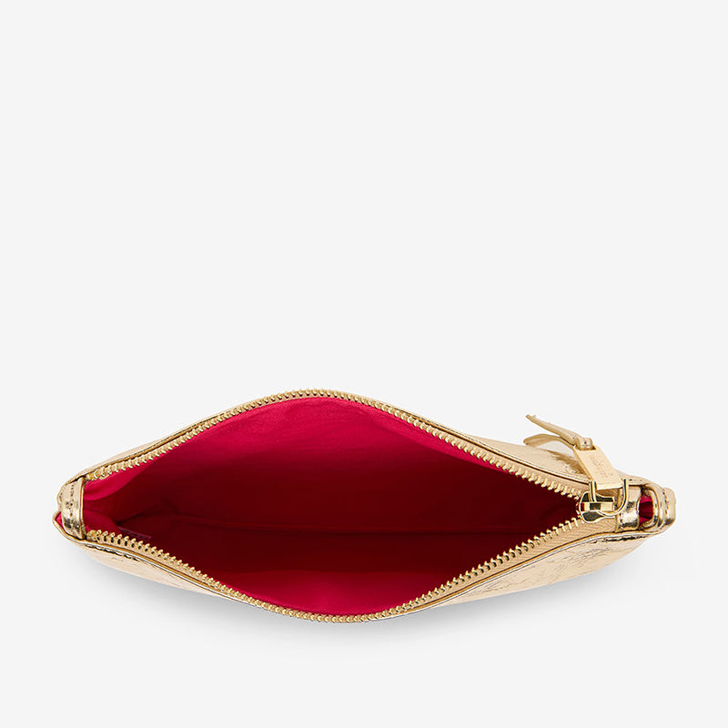 Molly Crossbody Bag Gold Crinkle