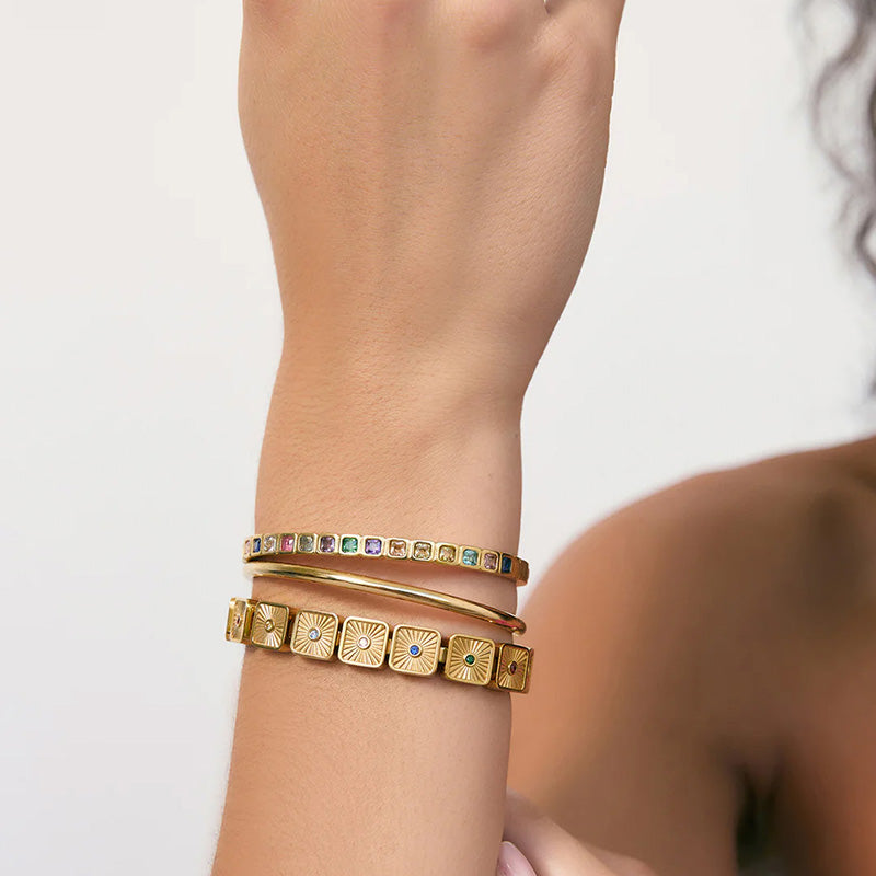 Quinn Gold Bracelet Multi