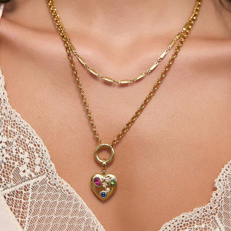 Bisou Heart Charm