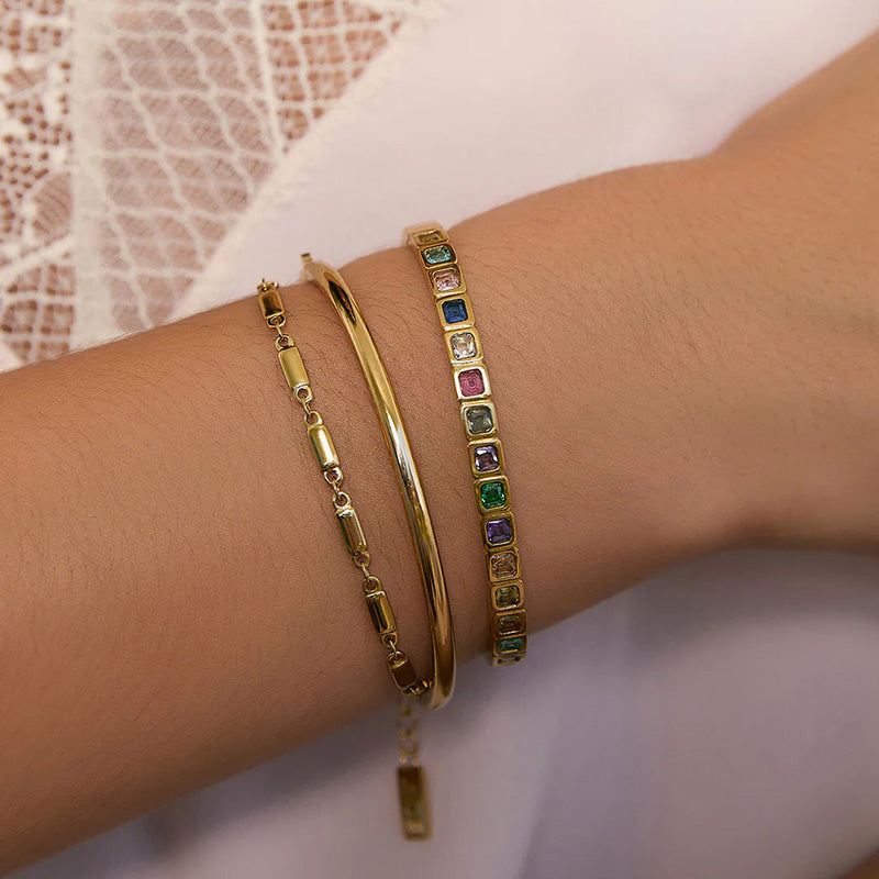 Quinn Gold Bracelet Multi