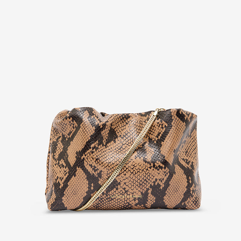 Martha Bag Caramel Python