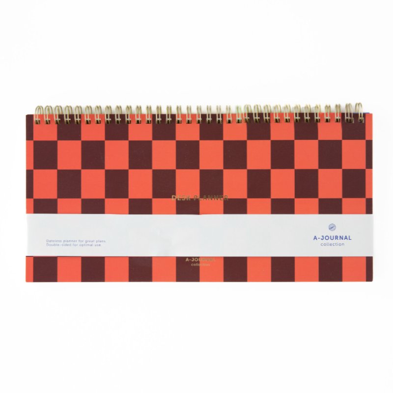 Spiral Deskplanner Checkered