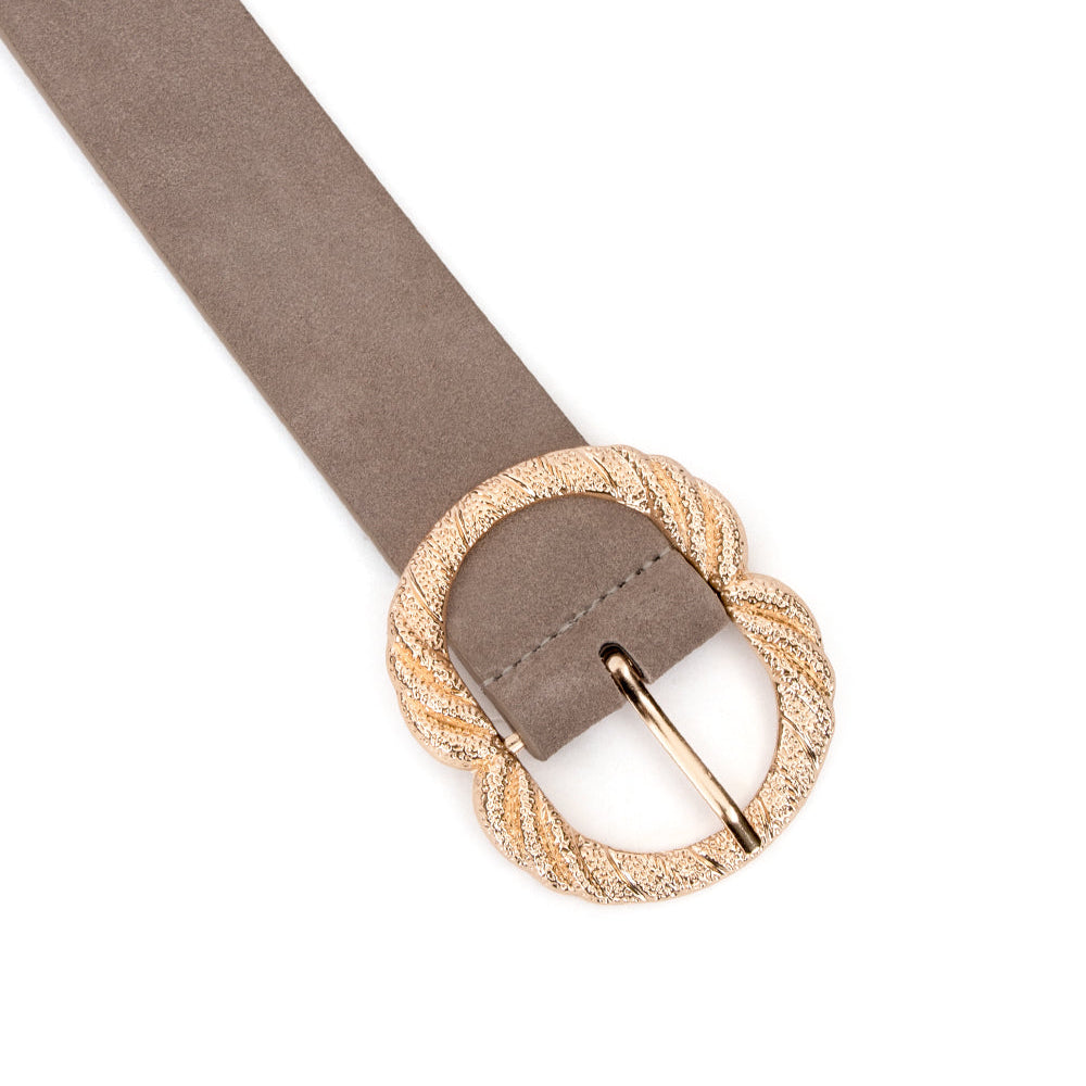 Maddie Belt Fawn Suede