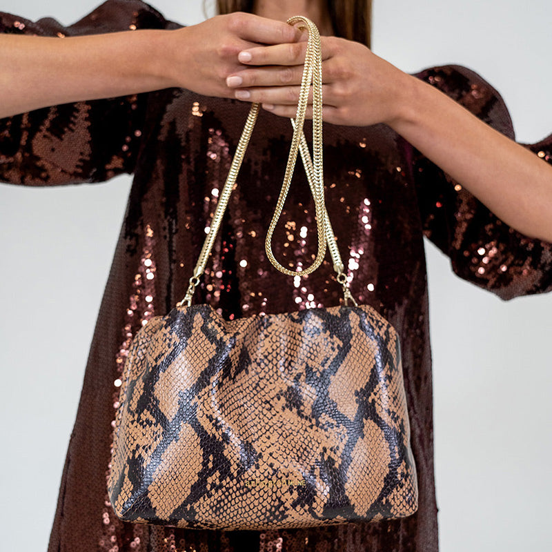 Martha Bag Caramel Python