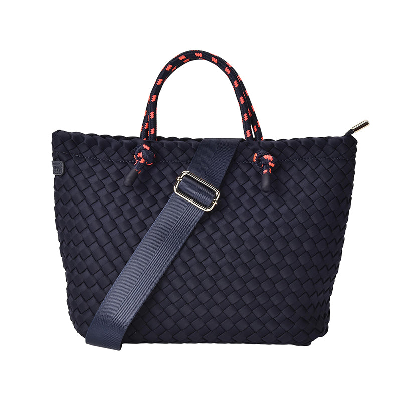 Michigan Tote Navy Neo Plait