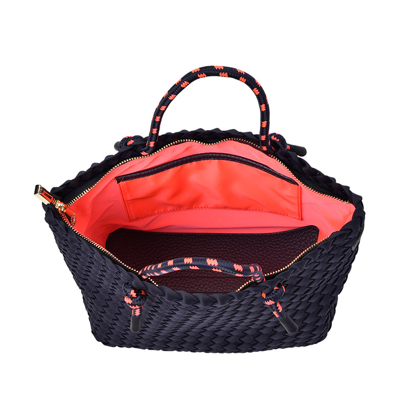 Michigan Tote Navy Neo Plait