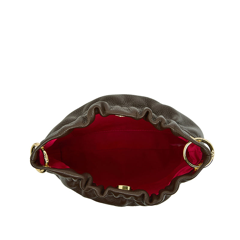 Mimi Crossbody Bag Chocolate Pebble