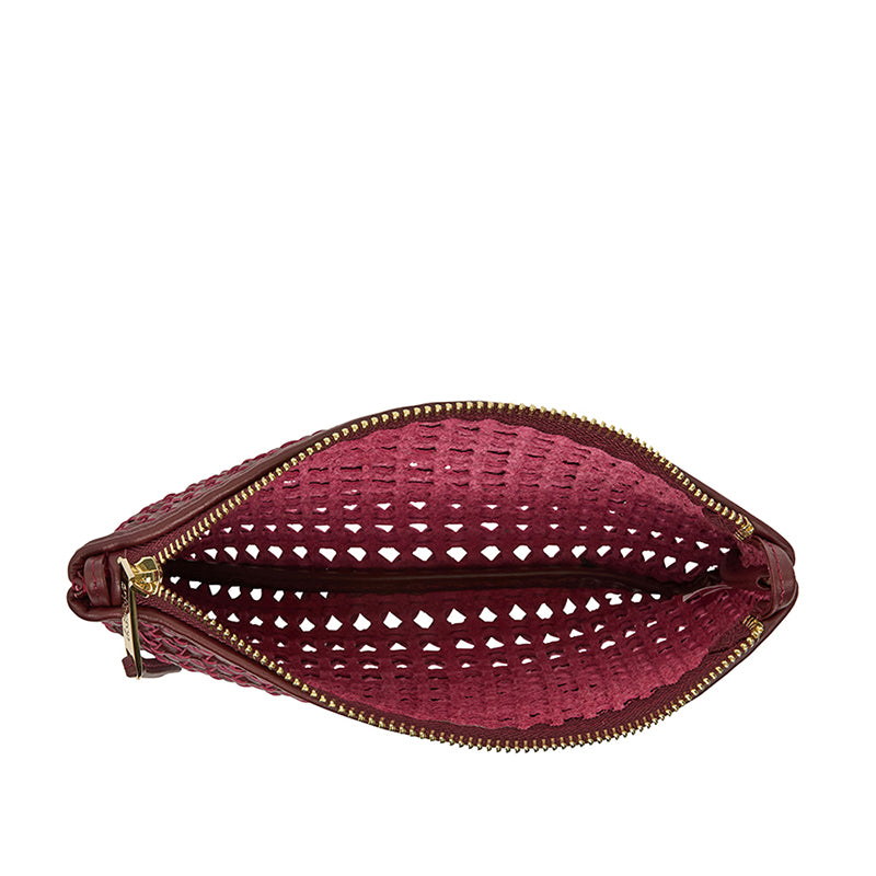 Molly Crossbody Bag Burgundy Weave