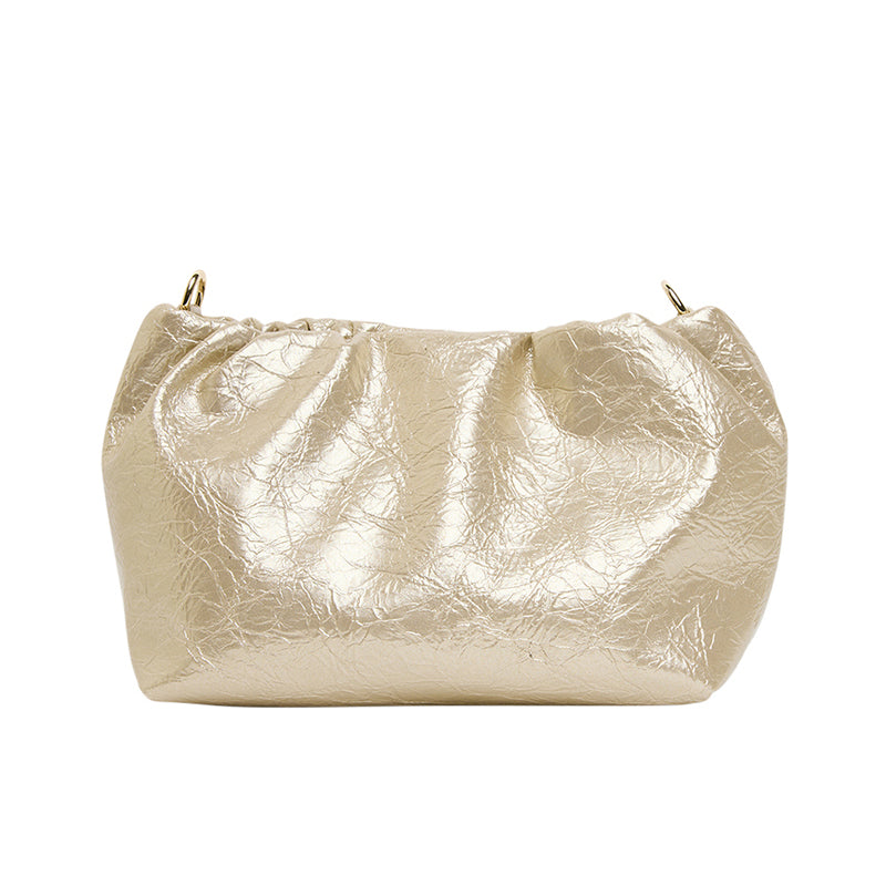 Monty Crossbody Bag Light Gold Crinkle