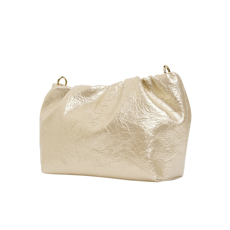Monty Crossbody Bag Light Gold Crinkle