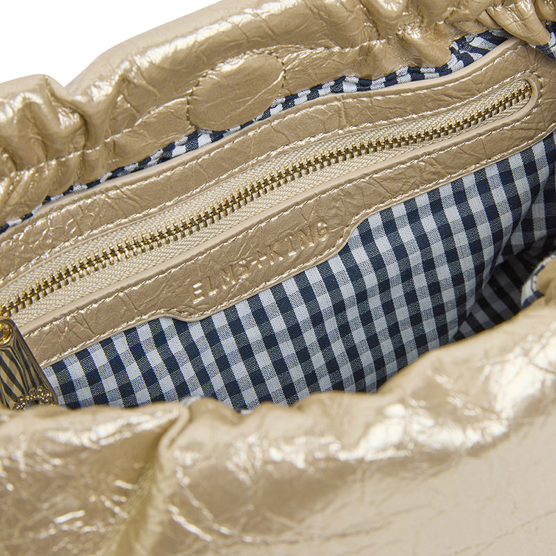 Monty Crossbody Bag Light Gold Crinkle