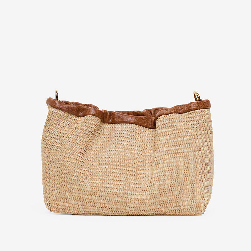 Monty Crossbody Bag Tan Weave