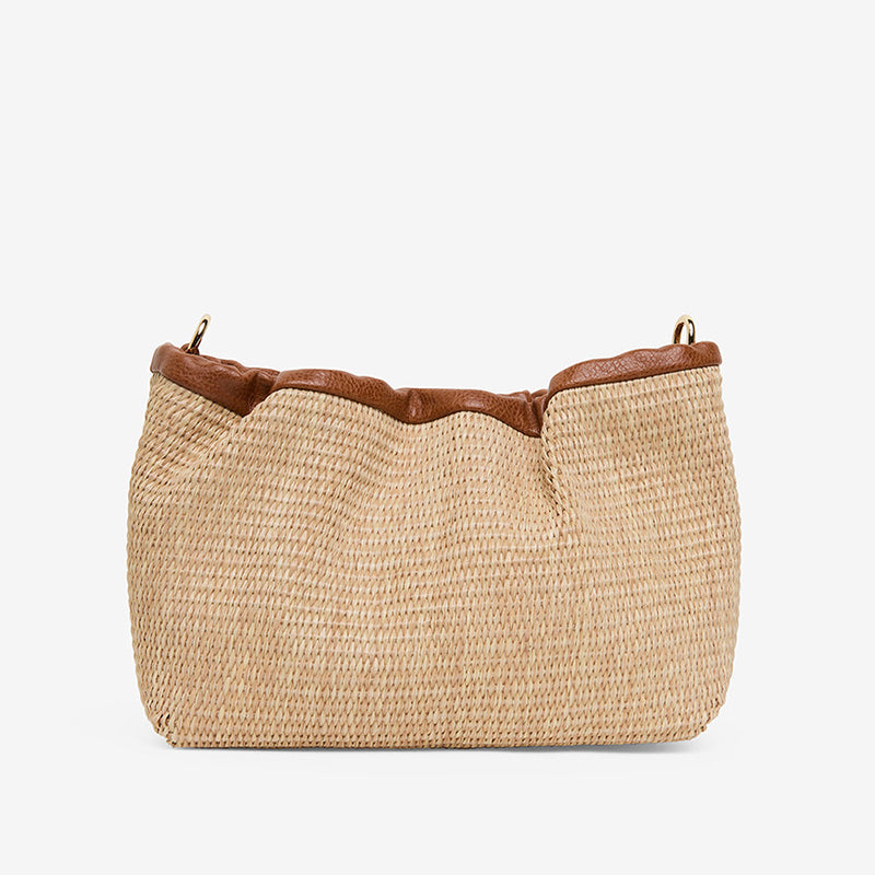 Monty Crossbody Bag Tan Weave
