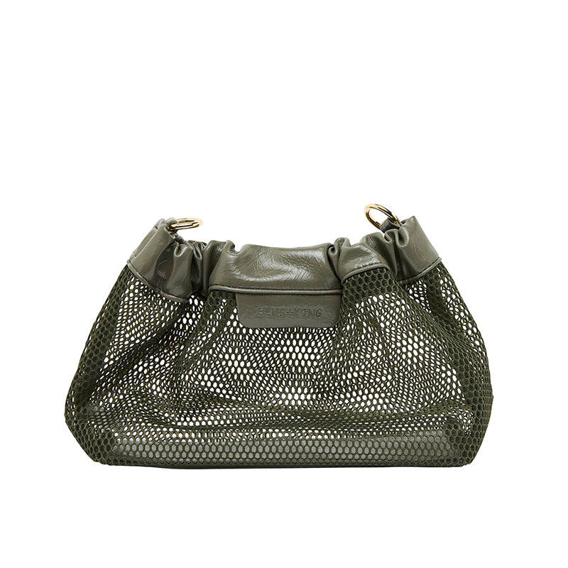 Monty Crossbody Bag Khaki Mesh