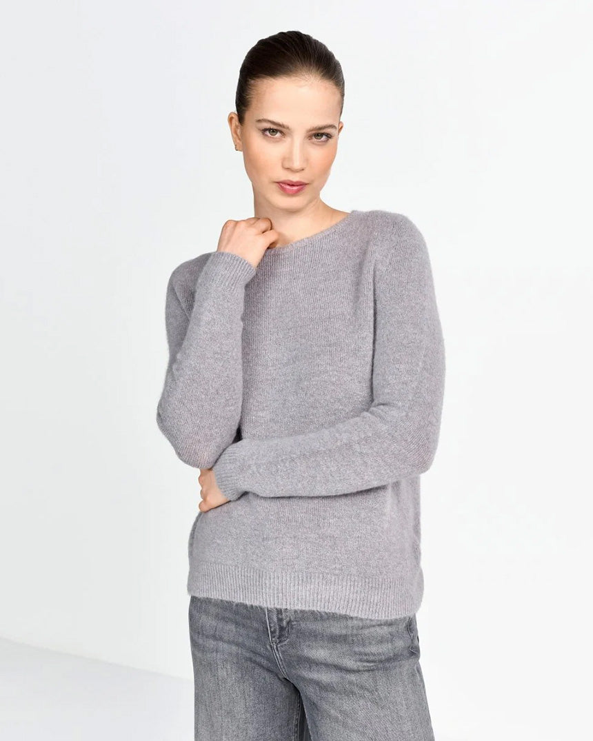 Cozy Crew Neck Grey Melange