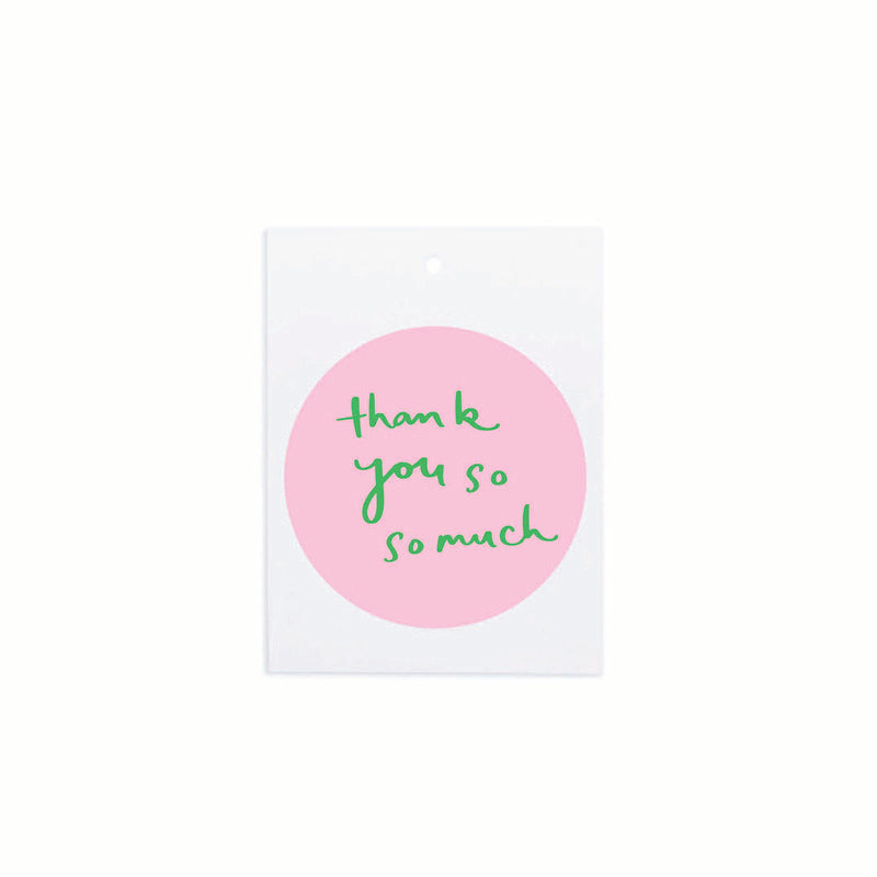 Gift Tag Pink Thank You