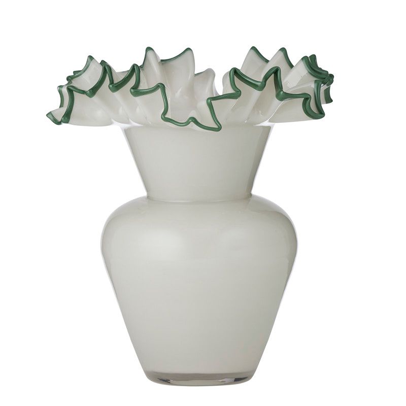 Elodie Glass Vase Large Grey/Myrtle