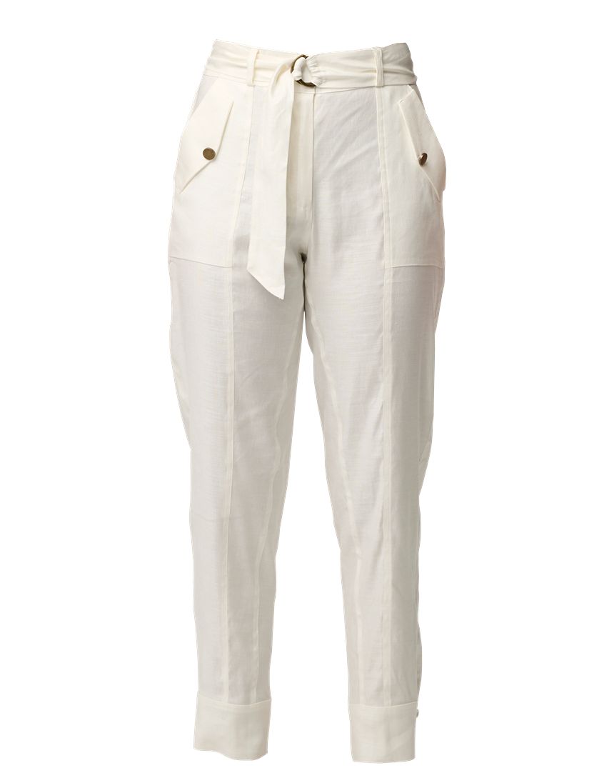 Trinidad Button Cuff Pant Ivory