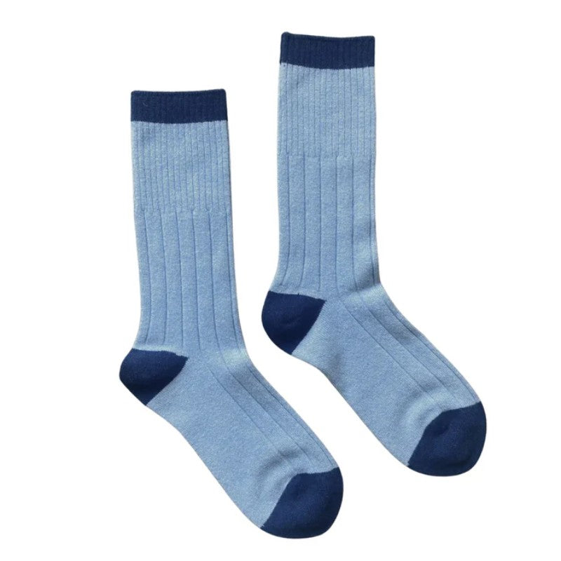 Merino Socks Blue & Sky Blue