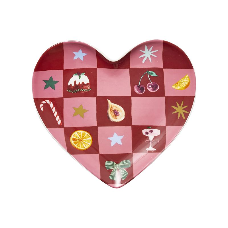 Tis the Season Heart Plate