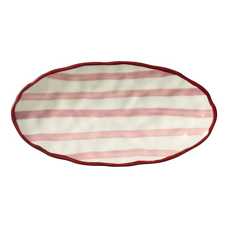 Sable Oval Platter 31cm Raspberry