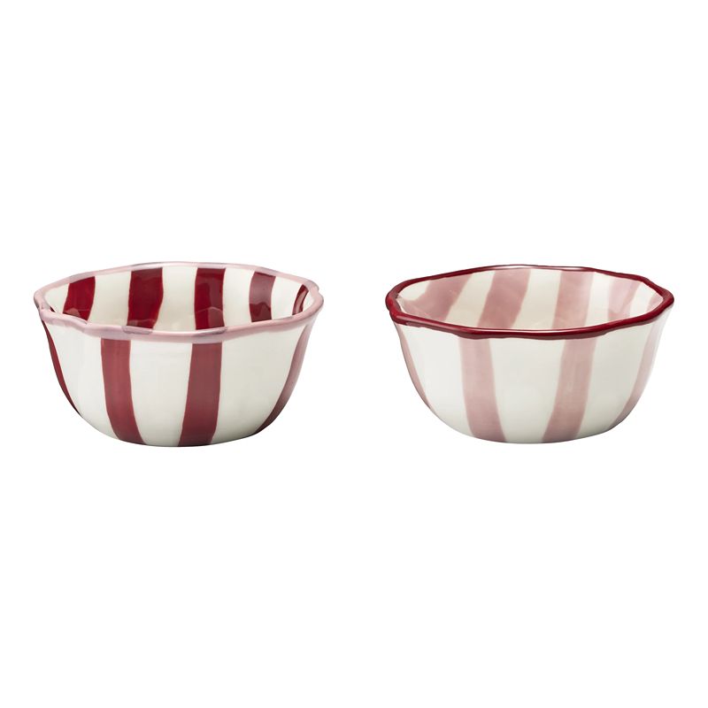 Sable Set of 2 Dip Bowls Raspberry